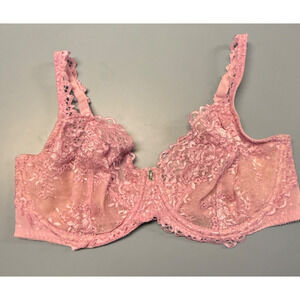Victoria's Secret Unlined Underwire Demi Bra Sz 38DD Mauve Pink, 3178